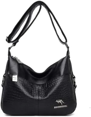 Women Handbags Shoulder Bags, Satchel Tote Bag, Luxury Handbags Women Bags Female PU Leather Messenger Bags Ladies Small Shoulder Bag (Color : Black)