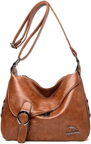 Women Handbags Shoulder Bags, Satchel Tote Bag, Soft Leather Luxury Purses and Handbags Women Bags Designer Lady Shoulder Crossbody Bags for Women (Color : Auburn)