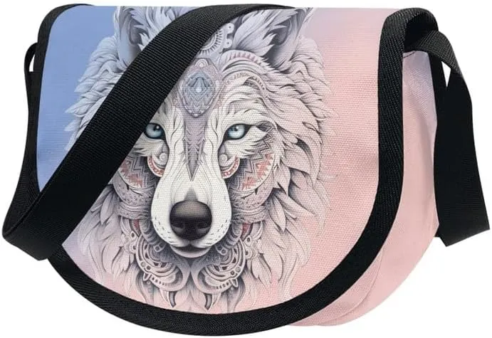 Women Small Tote Bag Van Gogh Starry Night Modern Abstract Aesthetic Colorful Casual Satchel Pack Semi Circle Bag