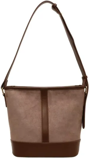Women Stylish Suede Underarm Bag Vintage Large Capacity Hobo Bag Tote Satchel Chic Shoulder Crossbody Bag Purse with Zipper