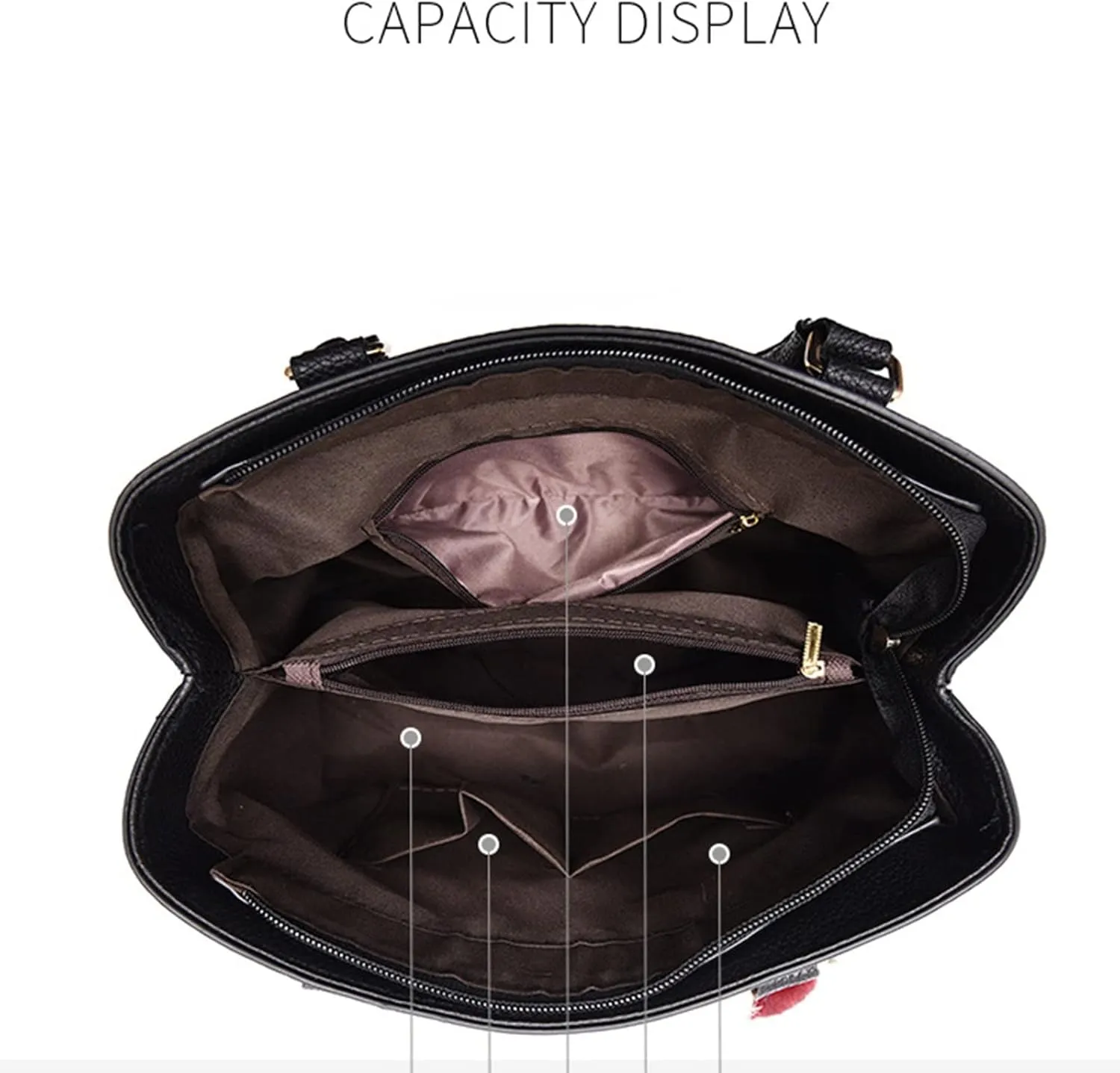 Womens Bags Elegant Casual Leather Messenger Bag Large Capacity Handbag Fashion Men's (Watermelon Red, One Size)
