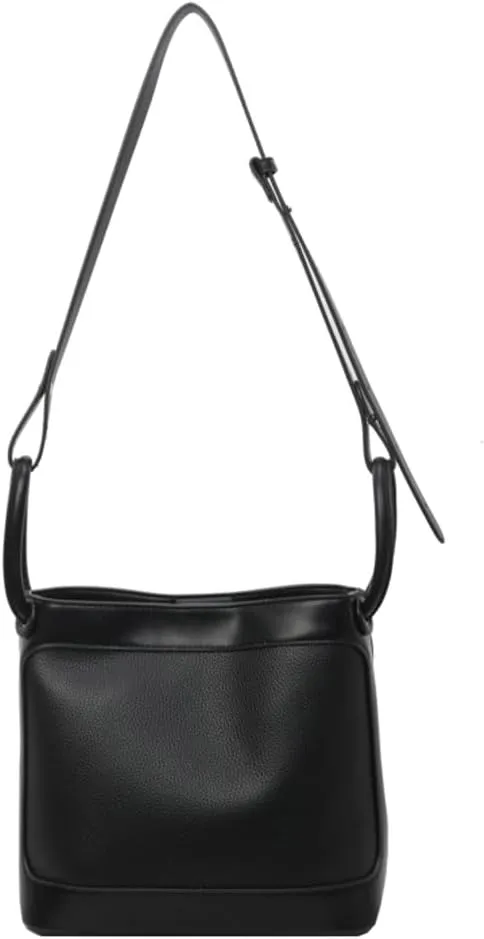 Womens Vegan Leather Shoulder Bag Trendy Bucket Bags Hobo Tote Bag Vintage Large Crossbody Bags Purse
