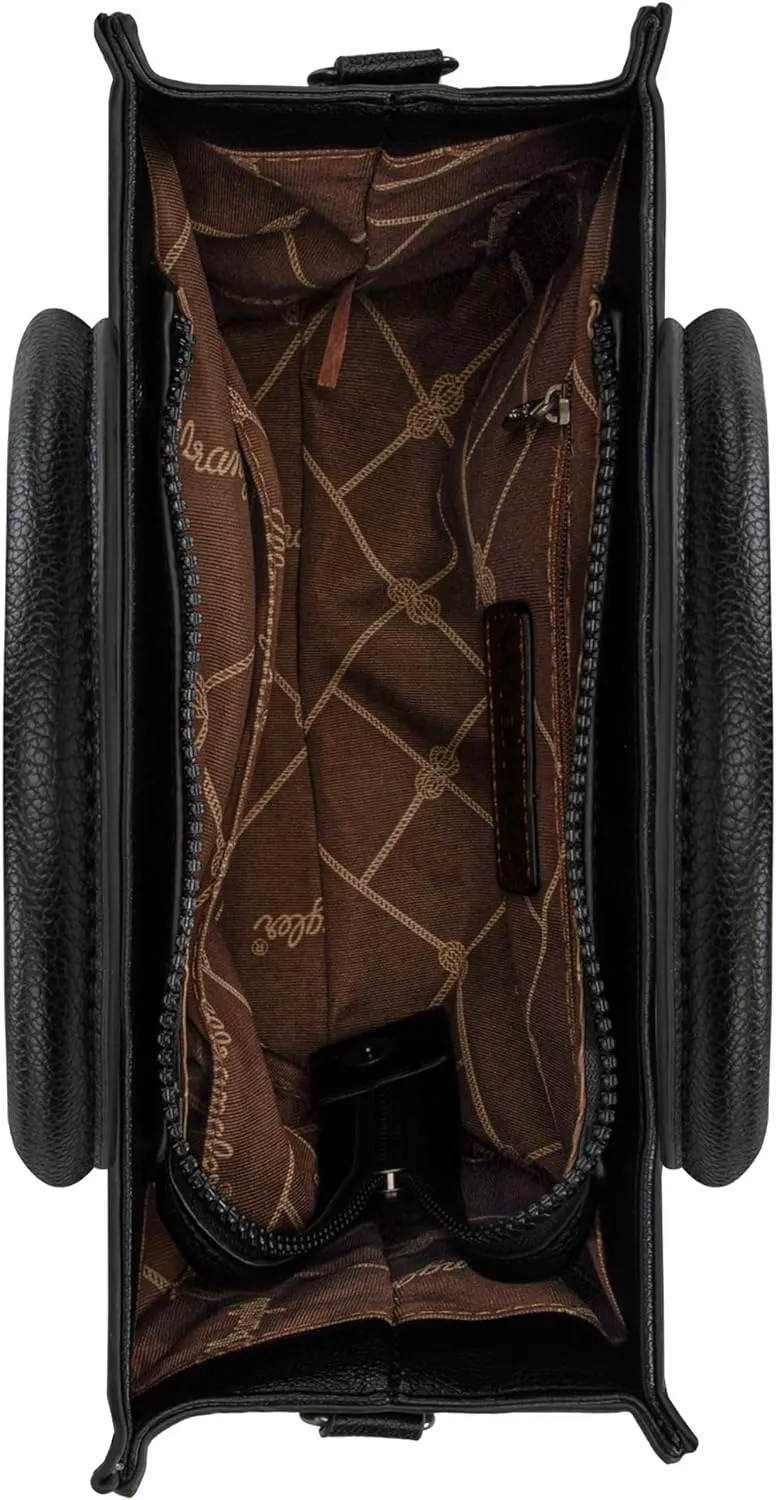 Wrangler Purse Medium Tote Bags for Women with Card Holder Wallet Satchel Top-handle Handbags