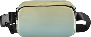 Yellow Light Sky Blue Gradient Womens Fanny Pack Waterproof Anti Theft Belt Bag Neon Crossbody Waist Purse